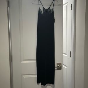 Express black velvet and lace cocktail dress size small